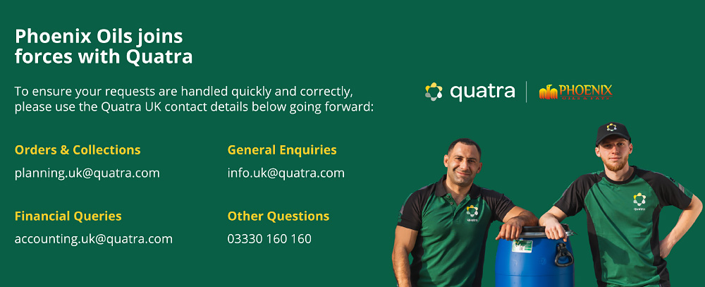 Phoenix Oils joins forces with Quatra